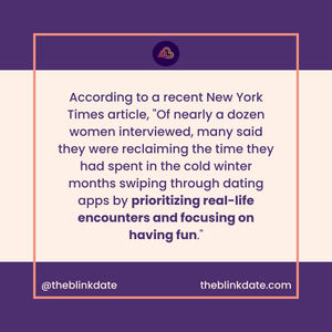 Image post by @theblinkdate on Instagram