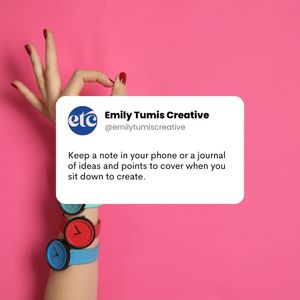 Image post by @emilytumiscreative on Instagram