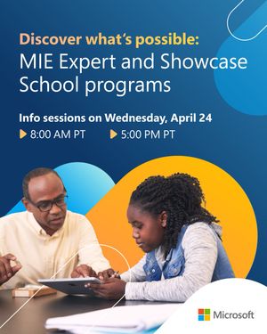 Image post by @MicrosoftEDU on Twitter/X
