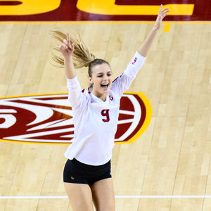 Image post by @uscwomensvolley on Instagram