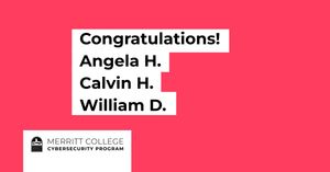 Image post by @MerrittCollegeCyberProgram on Facebook