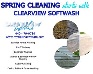 Image post by @clearviewsoftwash.oh on Facebook