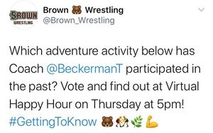 Image post by @brownu_wrestle on Instagram