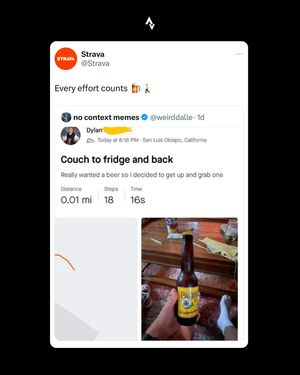 Image post by @strava on Instagram