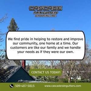 Image post by @CascadeRainGuttersInc on Facebook