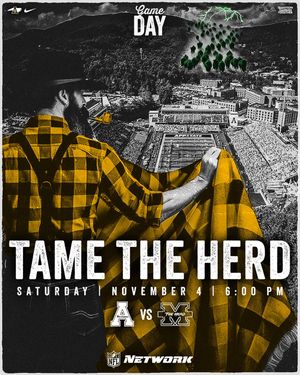 Image post by @appstate_fb on Instagram