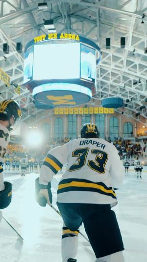 Video post by @umichhockey on TikTok
