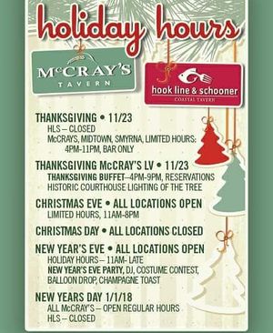 Image post by @mccraystavernlawrenceville on Instagram