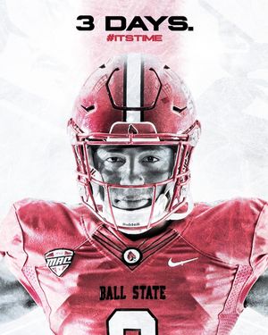 Image post by @ballstatefb on Instagram