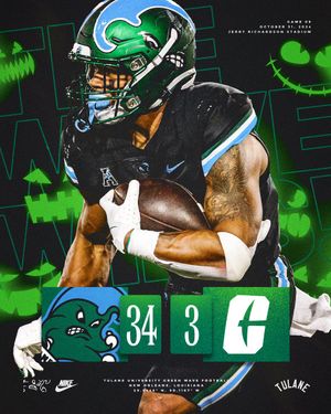 Image post by @GreenWaveFB on Twitter/X