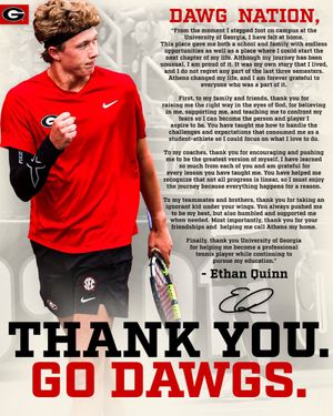 Image post by @UGAtennis on Twitter/X
