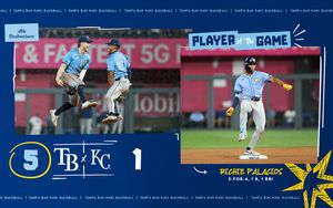 Image post by @RaysBaseball on Twitter/X