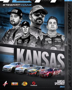 Image post by @stewarthaasracing on Instagram