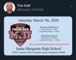 Image post by @smchs_football on Instagram