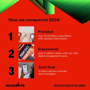 Image post by @rockthevote on Instagram