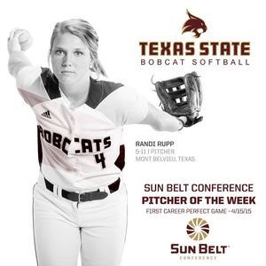 Image post by @txstatesoftball on Instagram