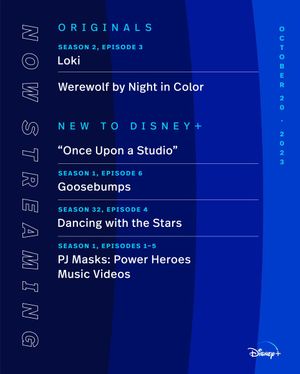 Image post by @DisneyPlus on Twitter/X