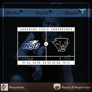 Image post by @nsu_vball on Instagram