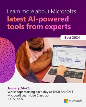 Image post by @MicrosoftEDU on Twitter/X