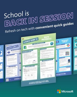 Image post by @MicrosoftEDU on Twitter/X