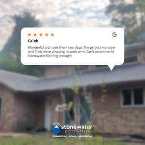 Image post by @stonewaterroofing on Instagram