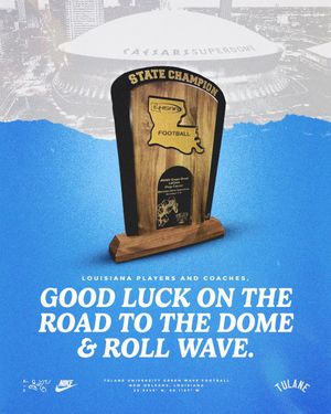Image post by @GreenWaveFB on Twitter/X