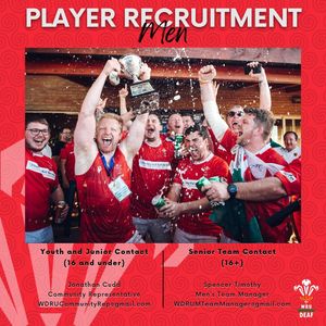 Image post by @walesdeafrugby on Instagram