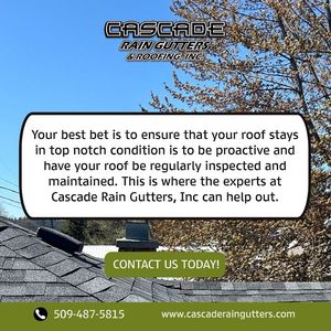 Image post by @CascadeRainGuttersInc on Facebook