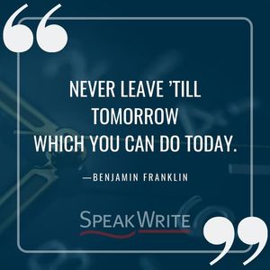 Image post by @speakwriteus on Instagram