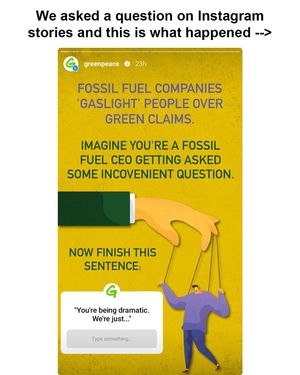 Image post by @greenpeace on Instagram