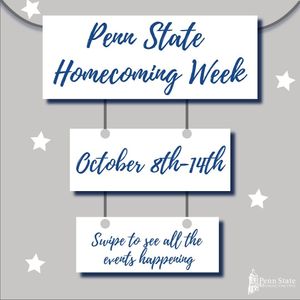 Image post by @psuhomecoming on Instagram