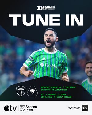 Image post by @SoundersFC on Twitter/X