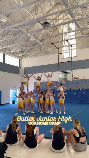 Video post by @butlertornadocheer on Facebook