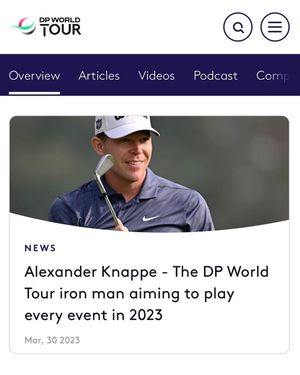 Image post by @alexknappegolf on Instagram