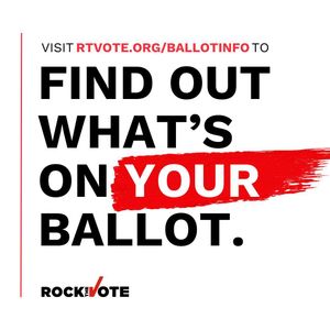 Image post by @rockthevote on Instagram