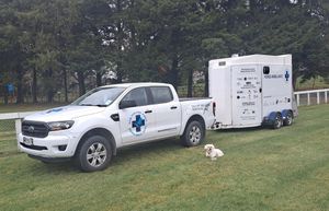 Image post by @NZHorseAmbulanceTrust on Facebook