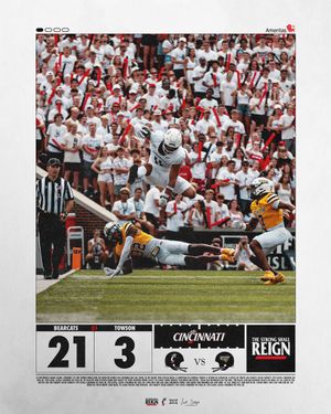 Image post by @GoBearcatsFB on Twitter/X