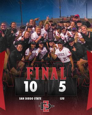 Image post by @sdsu_softball on Instagram