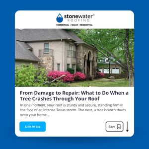 Image post by @stonewaterroofing on Instagram