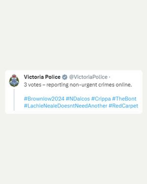 Image post by @victoriapolice on Instagram