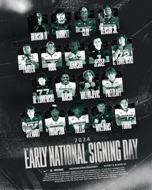 Image post by @msu_football on Instagram