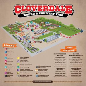 Image post by @cloverdalerodeo on Instagram