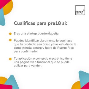 Image post by @pre18startups on Instagram