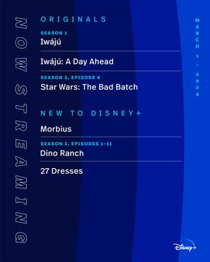 Image post by @DisneyPlus on Twitter/X