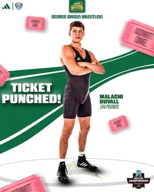 Image post by @GMUWrestling on Twitter/X