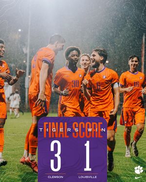 Image post by @ClemsonMSoccer on Twitter/X