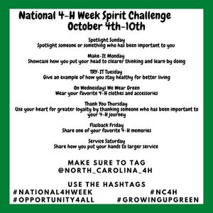 Image post by @northcarolina4h on Instagram