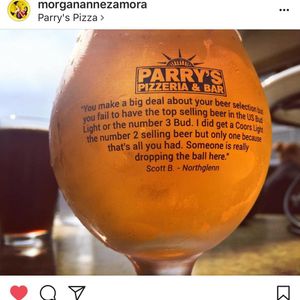 Image post by @parryspizza on Instagram