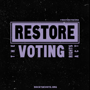 Image post by @rockthevote on Instagram