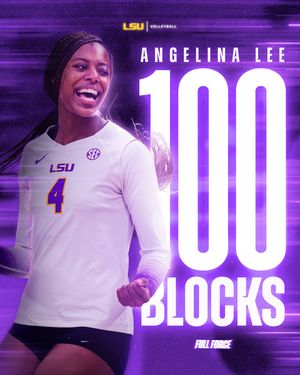 Image post by @lsuvolleyball on Twitter/X